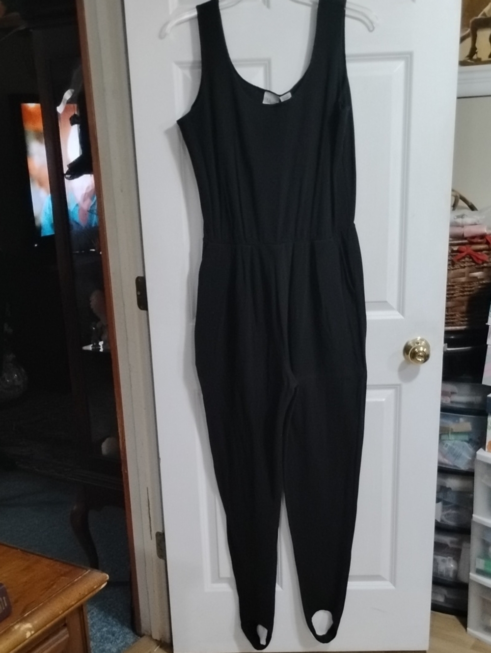 Sleek Black Sleeveless Jumpsuit with Tapered Ankles